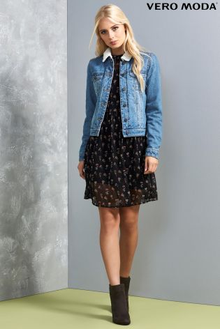 Vero Moda Shearling Denim Jacket